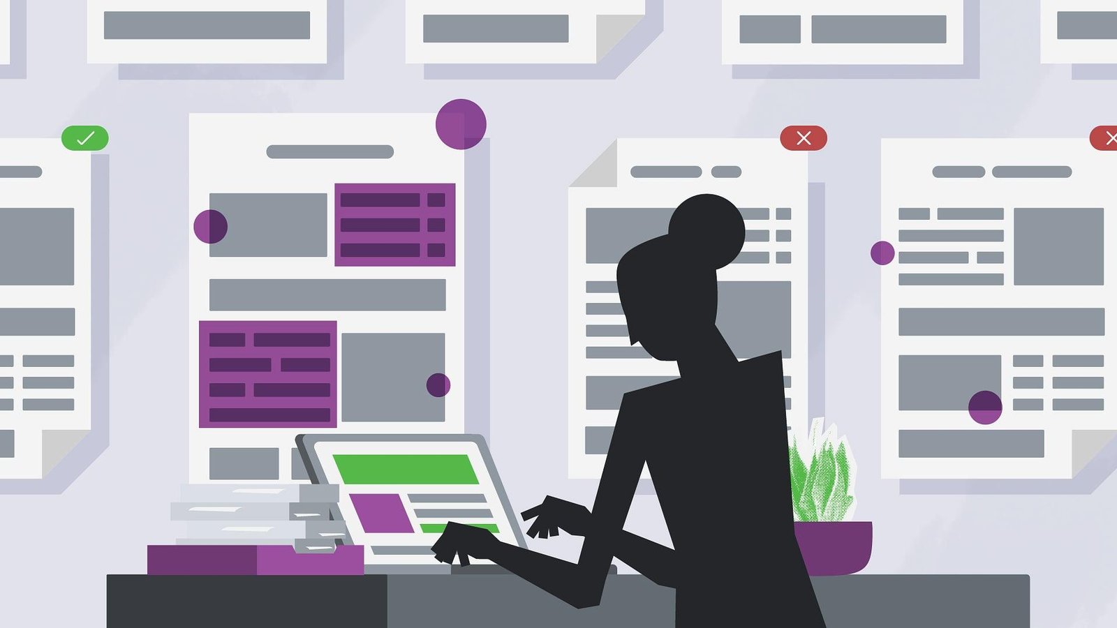 Digital Mailroom Animated Video Style Frame Design